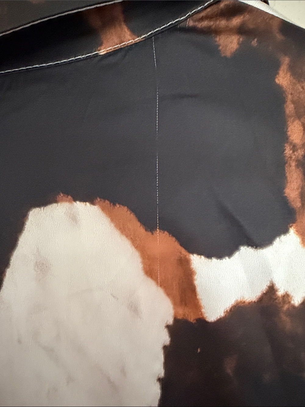 Abstract Cowprint Button-Up Shirt - Picture 3 of 5